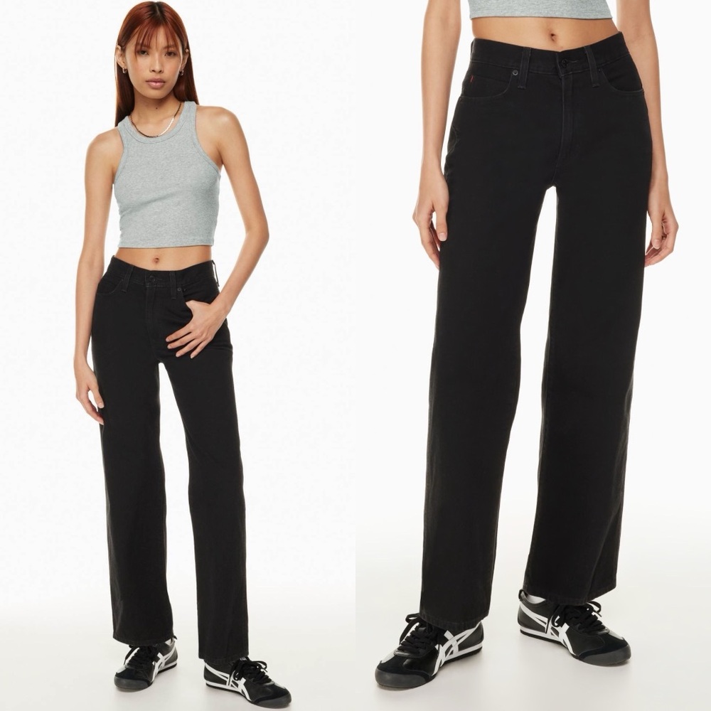 ARITZIA Sunday Best Jupiter Black Denim Jeans